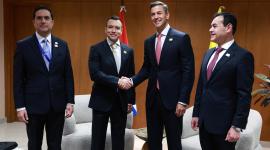 Daniel Noboa y Santiago Peña se reunieron este martes 30 de junio de 2026.