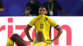 Estadio de Kansas City, Kansas City, Misuri, EE. UU. - 20 de junio de 2026. Pedro Vite, de Ecuador, se muestra abatido tras el partido.