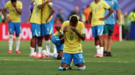 El delantero brasileño Neymar, reacciona tras la derrota ante Noruega en los octavos de final del Mundial de 2026.