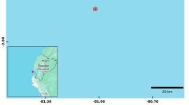 Sismo de magnitud 3,4 se registró frente a las costas de Santa Elena.