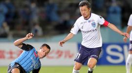 Kazuyoshi Miura durante un partido de la de J-League.
