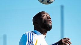 Enner Valencia en su primer entrenamiento con Boca Juniors.