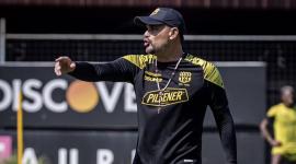 Pablo Trobbiani durante un entrenamiento con Barcelona SC.