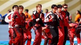 El grupo BTS durante su presentación en la final del Mundial 2026 en Estados Unidos.