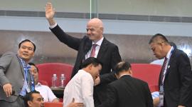 Gianni Infantino, presidente de la FIFA, en un partido del Mundial 2026.