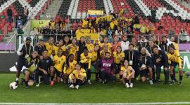Selección Femenina de Ecuador al finalizar el debut ante Ghana en el Mundial Sub-20.