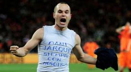 Andrés Iniesta tras marcar el gol que le dio la Copa del Mundo a España en 2010