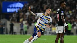Leandro Paredes, celebra el tercer gol con Boca Juniors en la vuelta de las semifinales de la Copa Sudamericana entre Vasco