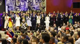 Gabinete de Daniel Noboa durante la posesión de Daniel Noboa el sábado 24 de mayo del 2025.