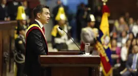 Daniel Noboa habló durante 21 minutos en la posesión del 24 de mayo de 2025.