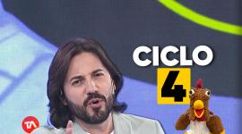 Víctor Aráuz y cocorokó en el ciclo 4 de ¡Ahora Caigo!