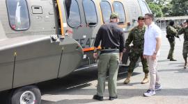 Dos de los cinco helicópteros fueron entregados por parte del Gobierno este lunes 2 de junio del 2025.