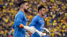 Hernán Galíndez se lesionó en el calentamiento previo al partido ante Brasil y salió como titular el golero Gonzalo Valle.