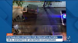 Una muerte violenta se registró la madrugada de este domingo en el norte de Quito. Policía Nacional logró detener al presunto responsable del asesinato del rapero ecuatoriano Forty DMG.

Vía: Brigette Mancheno