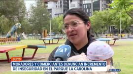 Deportistas y quienes visitan continuamente el parque La Carolina, en el norte de Quito, están preocupados por la inseguridad en el lugar.
Vía: Stephany Paz