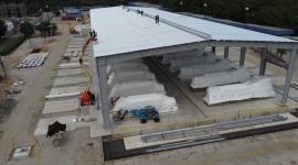 Imagen de la casa de máquinas de la planta termoeléctrica El Salitral, obra contratada con la estadounidense Progen.