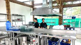 Así luce el aula-taller de gastronomía inaugurado en la Unidad Educativa Cultura Machalilla