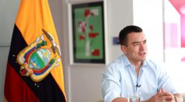 Daniel Noboa en entrevista con la revista norteamaericana The Economist.