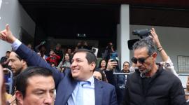 Andrés Arauz acude a la Corte Nacional de Justicia por el caso Ligados este viernes 13 de junio del 2025.