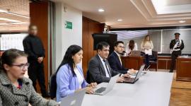 El fiscal general subrogante, Wilson Toainga, formuló cargos a cinco personas en el caso Vidrio Libre, este viernes 13 de junio del 2025, en la Corte Nacional.