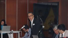 Wilman Terán, expresidente del Consejo de la Judicatura, acudió a la audiencia de formulación de cargo del caso Vidrio Libre, en la Corte Nacional, este viernes 13 de junio del 2025.
