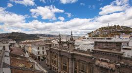 Vista panorámica del Museo de la Moneda, ubicado en el Centro Histórico de Quito.