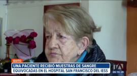 Una mujer denuncia que su madre recibió muestras de sangre equivocadas en el hospital San Francisco del IESS ubicado en el norte de Quito. 

Un reportaje de Nathalie Jiménez