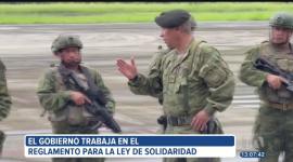 El Gobierno trabaja en un reglamento que permitirá al sector privado entregar donaciones a la fuerza pública a cambio de deducciones en el impuesto a la renta.

Un reportaje de Belén Merizalde