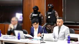 El vicepresidente Jorge Glas durante la audiencia de jucio en el caso Reconstrucción de Manabí.