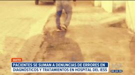 Pacientes de la red de salud del Instituto Ecuatoriano de Seguridad Social se suman a las denuncias por errores en diagnósticos y tratamientos.

Un reportaje de Nathalie Jiménez