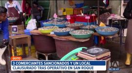 Tres comerciantes fueron sancionados y un local clausurado por algunas irregularidades encontradas por las autoridades en un operativo en el centro de Quito. 

Un reportaje de Brigette Mancheno