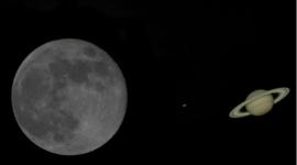 La conjunción de la Luna y Saturno es un fenómeno que se podrá ver desde Ecuador.