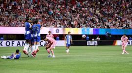 El tiro libre de Messi que resolvió el partido a favor del Inter en la segunda fecha del Mundial de Clubes.