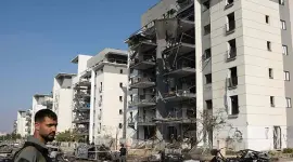 Un edificio fue alcanzado por un misil iraní en Beersheba, al sur del Israel