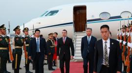 El presidente Daniel Noboa llegó a China este lunes 23 de junio para cumplir una visita oficial en ese país.