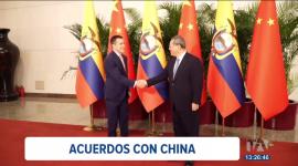 Previo a asistir al Foro Económico Mundial de Davos, el presidente Daniel Noboa se reunió con el primer ministro de China, Li Qiang. Ambas naciones acordaron mejorar su cooperación en áreas como educación, cultura e intercambio de personal.

Un reportaje de Daniela Valencia