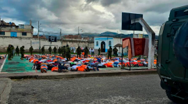 Militares intervinieron la cárcel de Riobamba tras el amotinamiento reportado el martes 25 de junio del 2025.