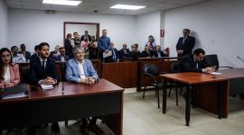 Guillermo Lasso, expresidente de Ecuador, asistió al Complejo Judicial norte este jueves 26 de junio del 2025 con exfuncionarios de su Gobierno.