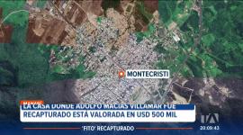 El inmueble de tres pisos, ubicado en la provincia de Manabí, tiene un búnker, piscina, gimnasio, billar y lujosos acabados.