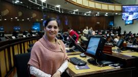 La asambleísta Mireya Pazmiño enfrenta proceso en el CAL por una presunta agresión verbal en contra del legislador Andrés Pazmiño.