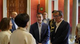El presidente de Ecuador se reunió en España con empresarios.
