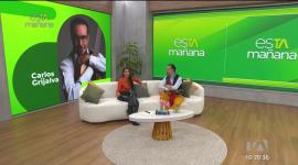 El artista ecuatoriano Carlos Grijalva emocionó en el set de esTAmañana con su música