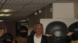 Jorge Glas asistió a la audiencia de juicio en el caso Reconstrucción de Manabí, el lunes 30 de junio del 2025, en la Corte Nacional de Justicia.Fotos :API / Rolando Enríquez