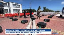 Cerca de 100 toneladas de droga se han decomisado en Ecuador durante el primer semestre de 2025. Existe un repunte en la incautación de estupefacientes que salen del país por los puertos internacionales.

Un reportaje de Bernarda Cevallos