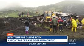 Un deslave de gran magnitud se registró esta mañana en el sector de Tambo, cantón Quijos, provincia de Napo.
Un reportaje de Gustavo Jaramillo