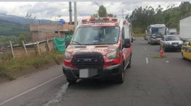 Un siniestro vehicular se registró en el sector de Tambillo, en la curva de Santa Rosa, este miércoles 2 de julio del 2025.