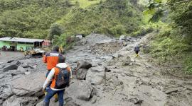 En la parroquia Amaluza, en Azuay, se registró un aluvión el miércoles 2 de julio del 2025.