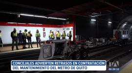 Concejales metropolitanos están preocupados por los retrasos en la contratación del mantenimiento del Metro de Quito. Los ediles piden celeridad en los procesos.
Un reportaje de Stephany Paz