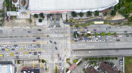 El paso elevado en la avenida dle Bombero está financiado por un crédito del CAF.
