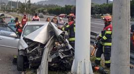 Uun siniestro se registró en la Ruta Viva, en Quito, este domingo 13 de julio del 2025.